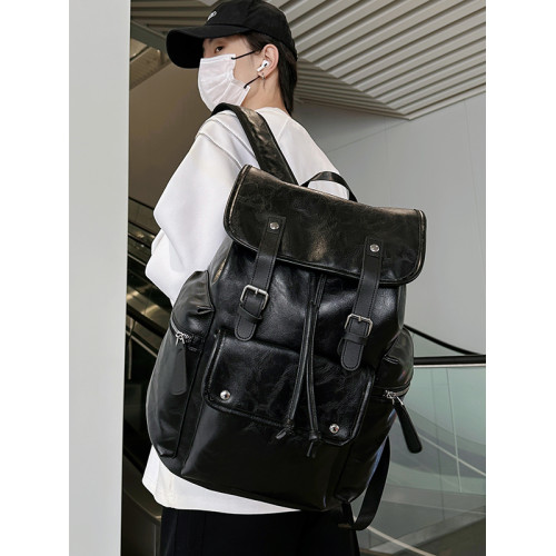 2026新款復古雙肩包男女大容量皮質電腦包通勤旅行後後背包大學生書包 2026新款復古雙肩包男女大容量皮質電腦包通勤旅行後後背包大學生書包