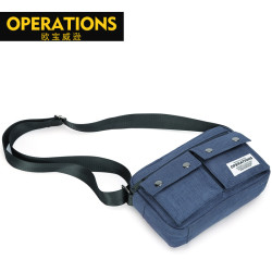 日系牛津紡布土酷青年經典款潮工裝機能多層短途旅行小單肩斜後後背包