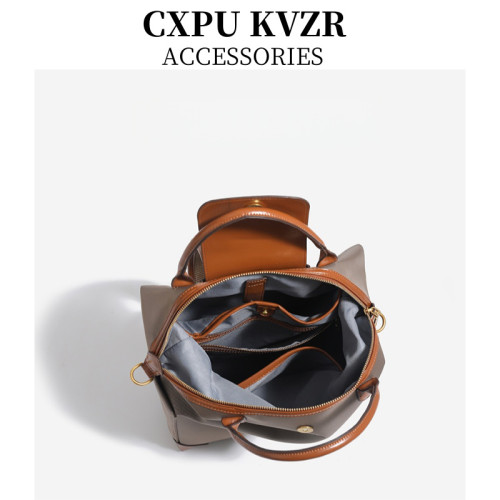 CXPU KVZR高級感雙肩包通勤電腦包輕便大容量尼龍後後背包商務出差包