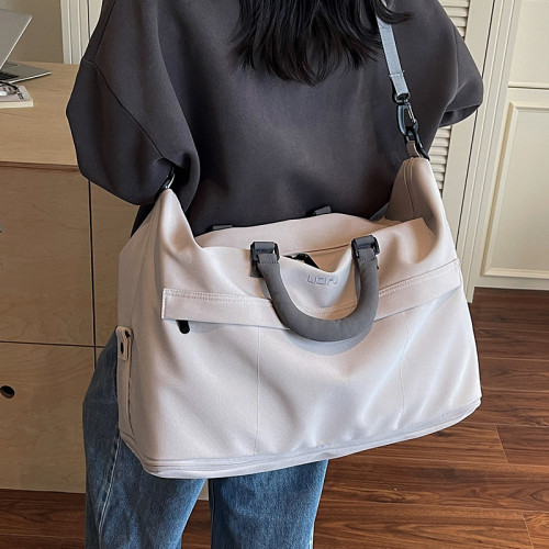 大容量短途旅行包女登機包出差手提行李包男運動健身包旅遊收納袋