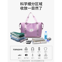大容量手提短途旅行包女士出差登機包學生行李包男款待産包收納袋