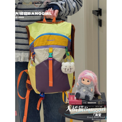 設計感旅行包大容量雙肩包男女多巴胺戶外登山健身多功能騎行後後背包