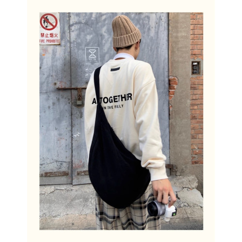 大容量斜後後背包運動餃子包學生上課單肩包健身後後背包慵懶風港風托特包 大容量斜後後背包運動餃子包學生上課單肩包健身後後背包慵懶風港風托特包