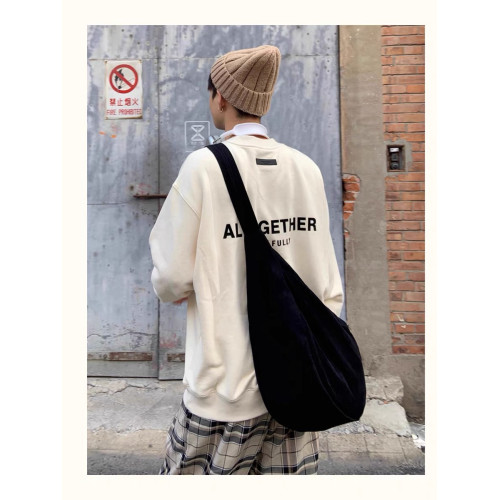 大容量斜後後背包運動餃子包學生上課單肩包健身後後背包慵懶風港風托特包 大容量斜後後背包運動餃子包學生上課單肩包健身後後背包慵懶風港風托特包