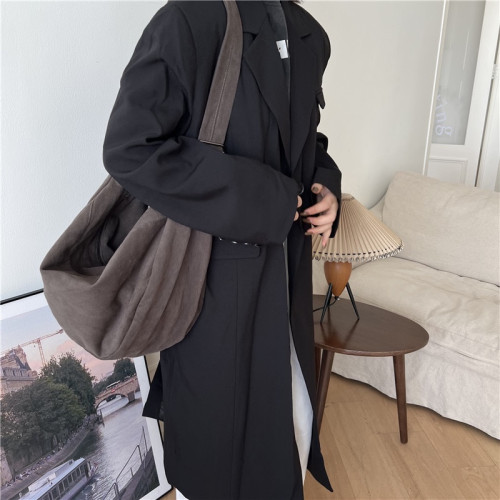 大容量斜後後背包運動餃子包學生上課單肩包健身後後背包慵懶風港風托特包 大容量斜後後背包運動餃子包學生上課單肩包健身後後背包慵懶風港風托特包