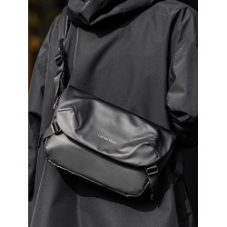 新款潮牌男士牛津布單肩包休閒尼龍帆布斜背後後背包日系潮流小方包潮