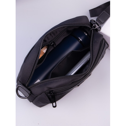 新款斜後後背包男士單肩包牛津布橫款通勤包大容量帆布輕便旅行小後後背包