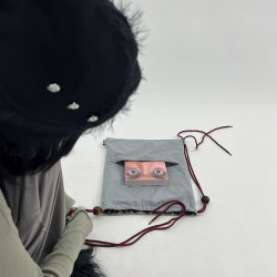 美伢MYFUZZYKON Home series 防水輕便串珠雙面束口雙肩包/斜後後背包