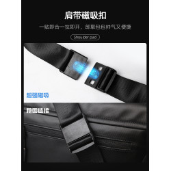 七匹狼斜後後背包男生通勤包騎行機能單肩郵差包可攜式多功能後後背包男款包