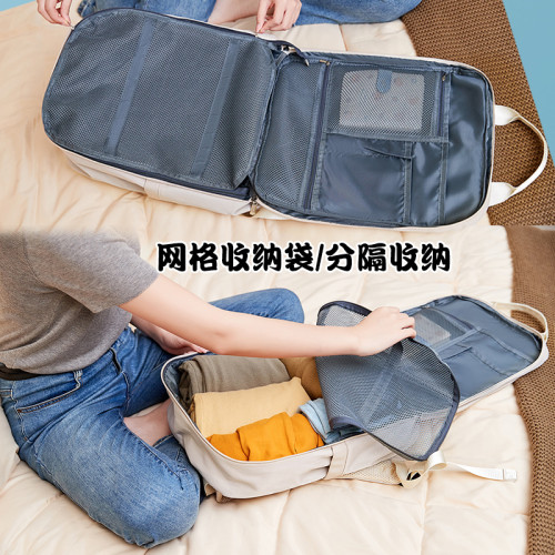 優王旅行雙肩包女旅遊輕便電腦包防水出差行李短途旅行後後背包大容量