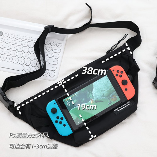 2025新款休閒單肩包男款斜後後背包胸包學生包包女騎行運動百搭小腰包