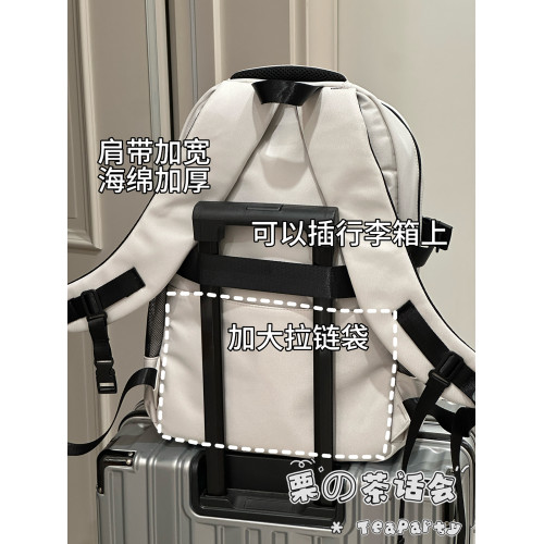 日系原宿工裝書包男潮ins小衆 初高中學生大容量雙肩包女減負後後背包