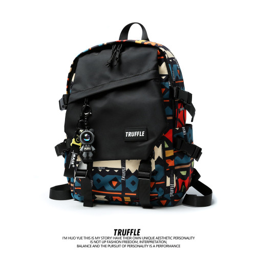 TRUFFLE原創小衆書包男初中小學生後後背包女大容量大學生旅行雙肩包