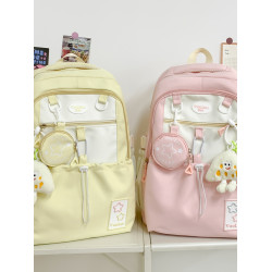 中點書包女小學生初中生大學生大小號高顔值兒童後後背包女可愛雙肩包