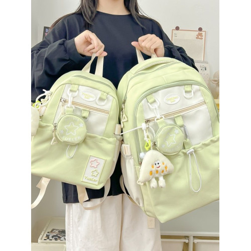 中點書包女小學生初中生大學生大小號高顔值兒童後後背包女可愛雙肩包