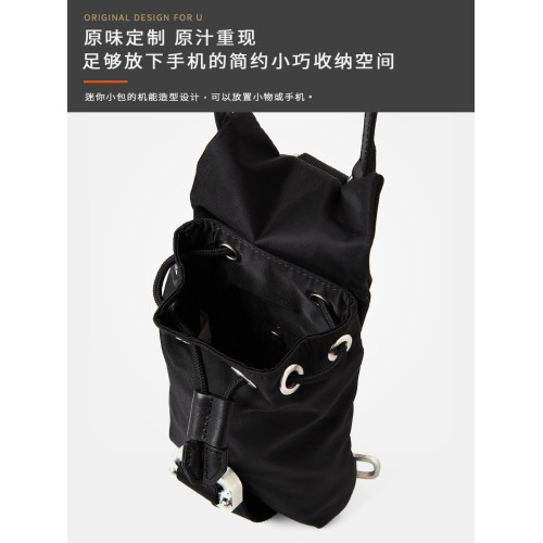 ALYX戰術機能鎖釦手機包10179SM男女情侶簡約休閒束口竪款斜後後背包