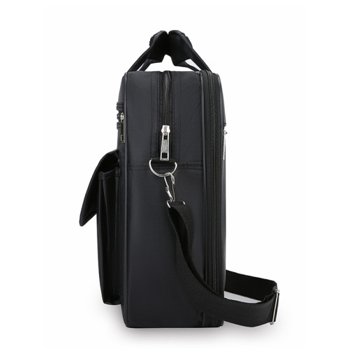 大容量男士斜後後背包牛津布商務手提公文包休閒多層單肩後後背包商務包