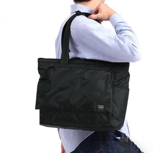 2025新款日系休閒通勤輕便尼龍電腦單肩手提男士托特包689-05948