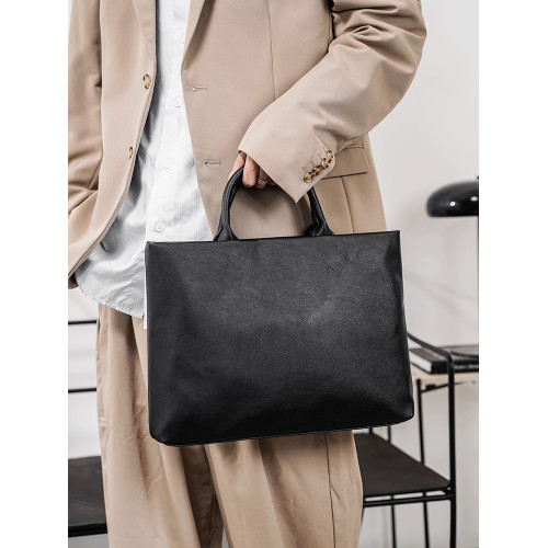 2026新款商務男士手提包通勤出差文件包電腦包公文包百搭時尚男包