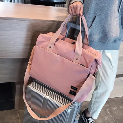 手提大容量旅行包可套拉桿短途出行健身瑜珈包斜背通勤行李收納包