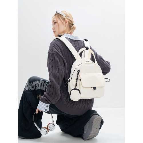 韓版新款2025雙肩包包大容量輕便防水後後背包簡約百搭多口袋雙肩包女