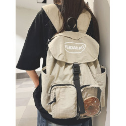 雙肩包女潮牌輕便高顔值大容量旅行後後背包休閒通勤大學生運動書包男