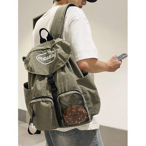 雙肩包女潮牌輕便高顔值大容量旅行後後背包休閒通勤大學生運動書包男