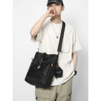 大容量斜後後背包男手提包初中生高中大學生後後背包單肩包上課補習拎書袋