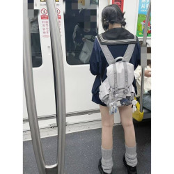 雙肩包女2025新款大學生通勤女旅遊輕便高顔值高中生雙肩包