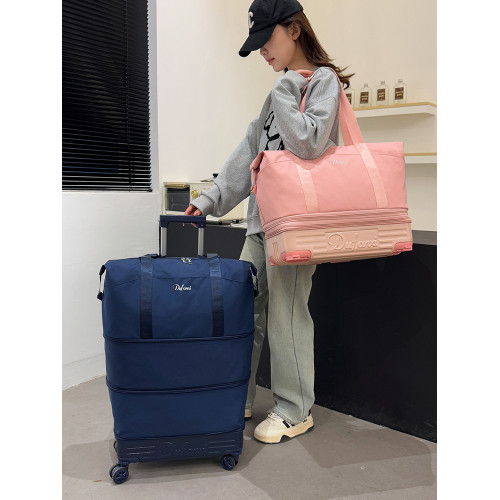 萬向輪背拉兩用旅行包帶拉桿李袋收納包瑜珈待産單肩手提包登機包 萬向輪背拉兩用旅行包帶拉桿李袋收納包瑜珈待産單肩手提包登機包