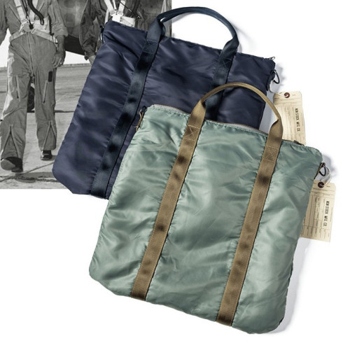 NON STOCK休閒手提單肩斜後後背包1950S Helmet Bag尼龍飛行員頭盔包