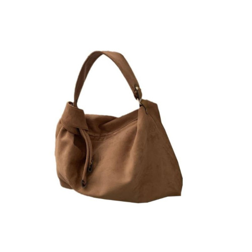 YUEN氛圍感復古單肩斜背大容量麂皮絨大托包男女手提腋下通勤包潮 YUEN氛圍感復古單肩斜背大容量麂皮絨大托包男女手提腋下通勤包潮