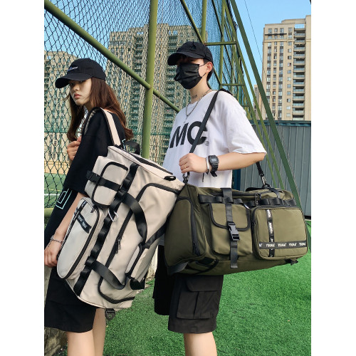 旅行包2024年新款大容量男短途行李後後背包登機雙肩包乾濕分離健身包