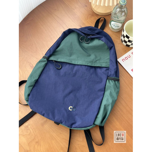 新款韓版水洗尼龍輕便大容量旅行雙肩後後背包隨性簡約可攜式大學生書包