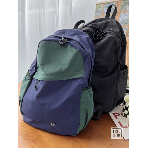 新款韓版水洗尼龍輕便大容量旅行雙肩後後背包隨性簡約可攜式大學生書包