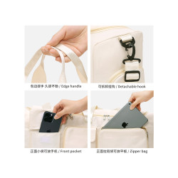 可折曡旅行包大容量女運動健身包短途出差登機包旅遊行李收納袋