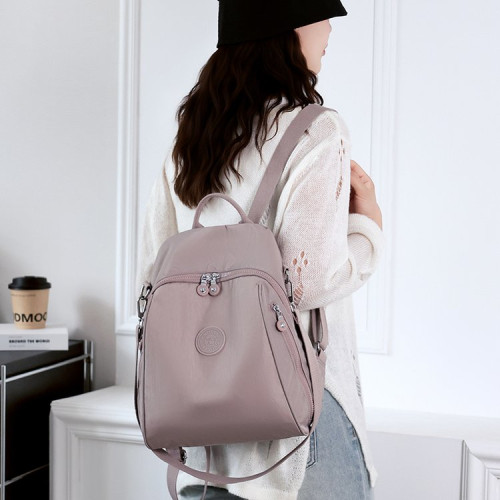 2025新款女士大容量雙肩包時尚休閒防水耐磨輕便牛津布百搭小後後背包