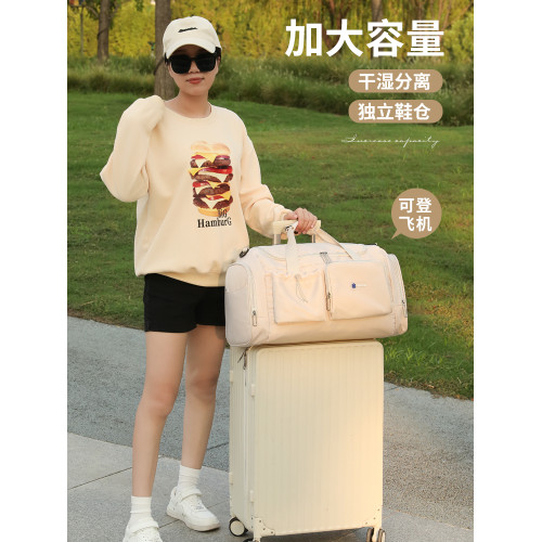 短途旅行包女輕便大容量出差旅遊登機包手提行李袋男款運動健身包