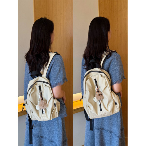 蘇小槿可愛小後後背包貝殼雙肩包輕便旅行後後背包通勤雙肩包百搭休閒書包