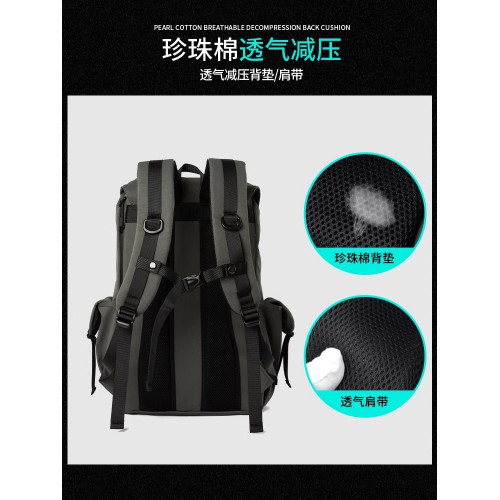 2026新款男士大容量旅行包輕便雙肩包出行戶外旅遊工裝後後背包男書包