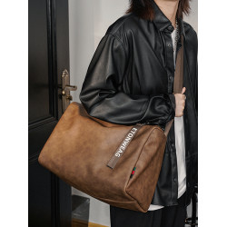 2026新款大容量時尚健身包 單肩包韓版男包斜後後背包休閒潮流挎包潮