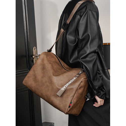 2026新款大容量時尚健身包 單肩包韓版男包斜後後背包休閒潮流挎包潮