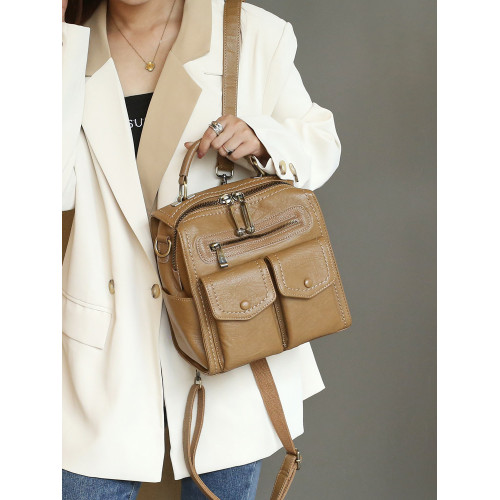 多功能雙肩包設計感小衆後後背包女2026新款時尚三用單肩斜後後背包手提包