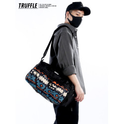 TRUFFLE潮牌大容量旅行包女單肩斜後後背包男高級感健身包短途手提包