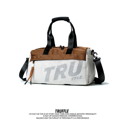 TRUFFLE潮牌大容量旅行包女單肩斜後後背包男高級感健身包短途手提包