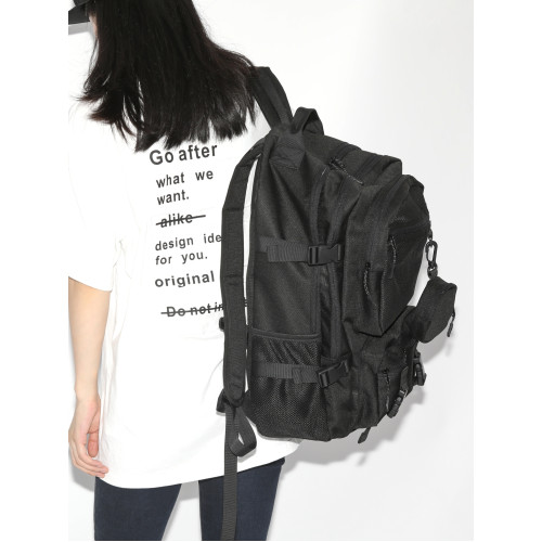 潮牌雙肩包男時尚潮流初中生書包女大學生高中休閒大容量旅行後後背包