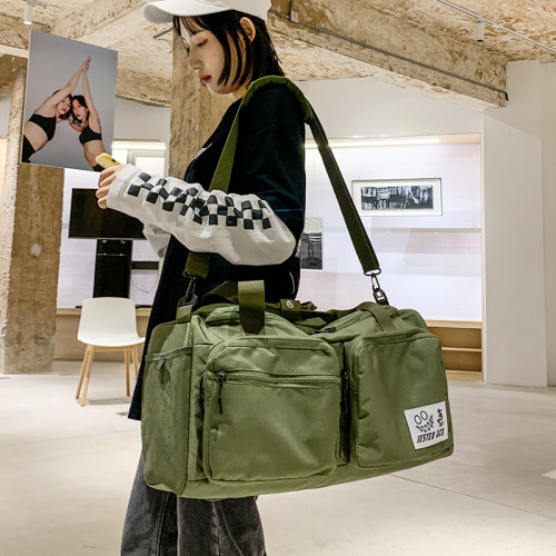 旅行包男大容量行李包女健身包輕便手提運動旅遊袋網紅潮牌後後背包潮