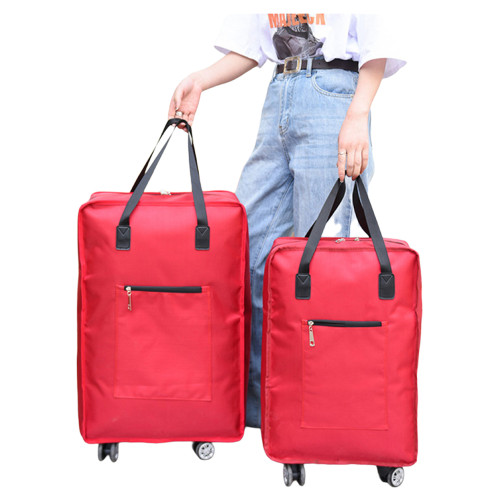 旅行袋行李袋防水超大量行李包學生衣服收納包旅行包萬向輪折曡包