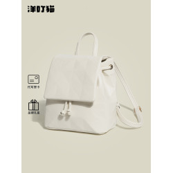 洋叮貓小衆原創設計感雙肩包女式通勤小書包2025新款時尚百搭後後背包