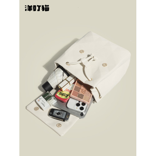 洋叮貓小衆原創設計感雙肩包女式通勤小書包2025新款時尚百搭後後背包